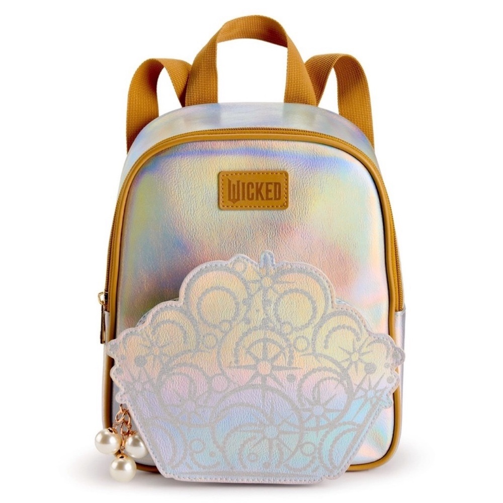 Wicked Glinda Iridescent Mini Backpack with Shell Design